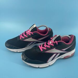 Reebok Sneakers Women's Size 11 DMX Running Shoes Black Pink Monofusion Mesh